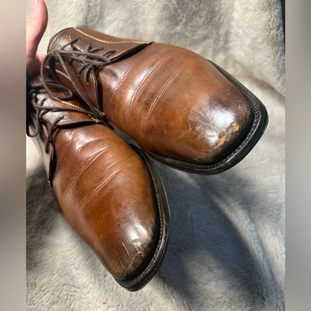 To Boot New York Adam Derrick Brown Leather Mens Shoes Size 11.5
